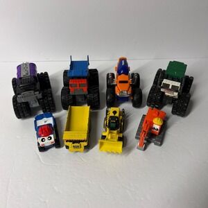 Tonka Oversized Monster Trucks and Construction Vehicles Toy Lot of 8 Diecast